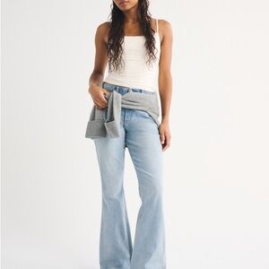Abercrombie & Fitch Women’s Curve Love Ultra High Rise Flare Jeans (31L)